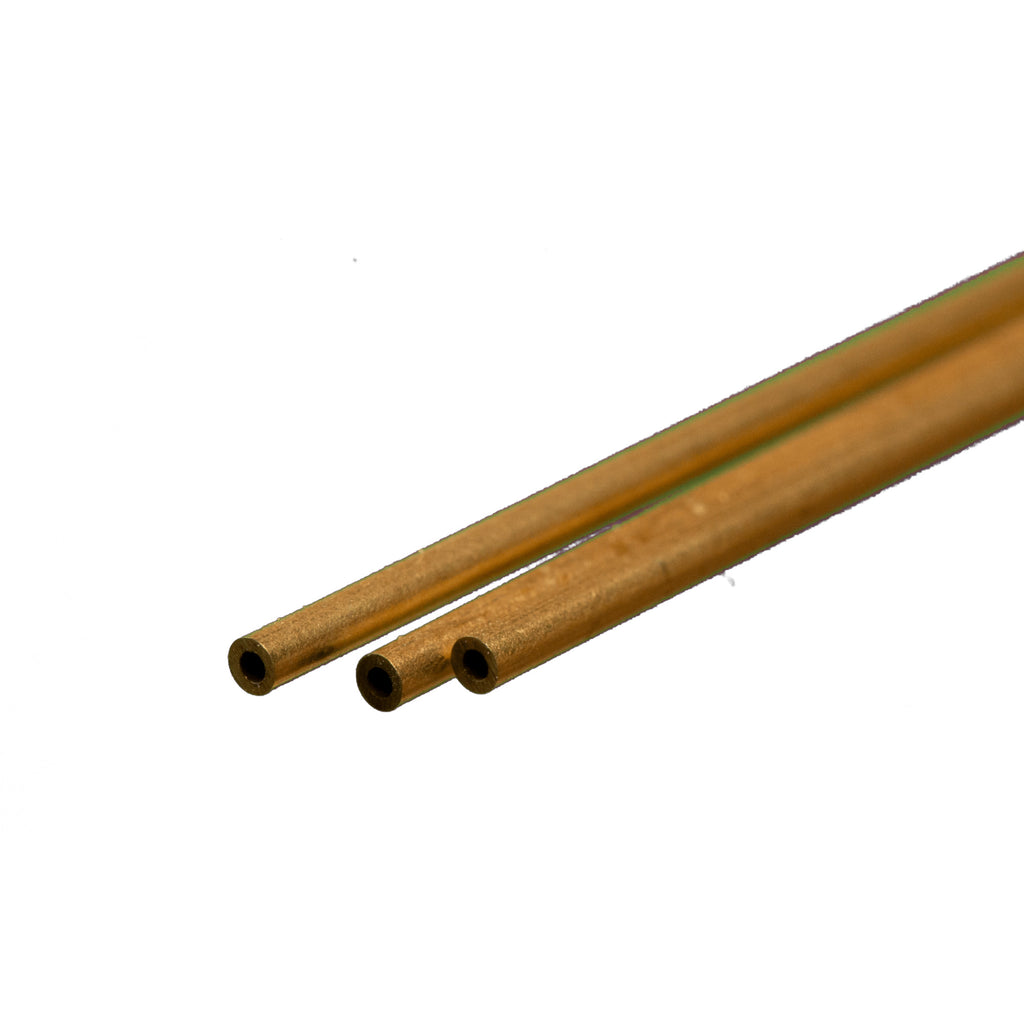 Brass Round Tube 1/16  12in - .014in Wall (3 pcs)