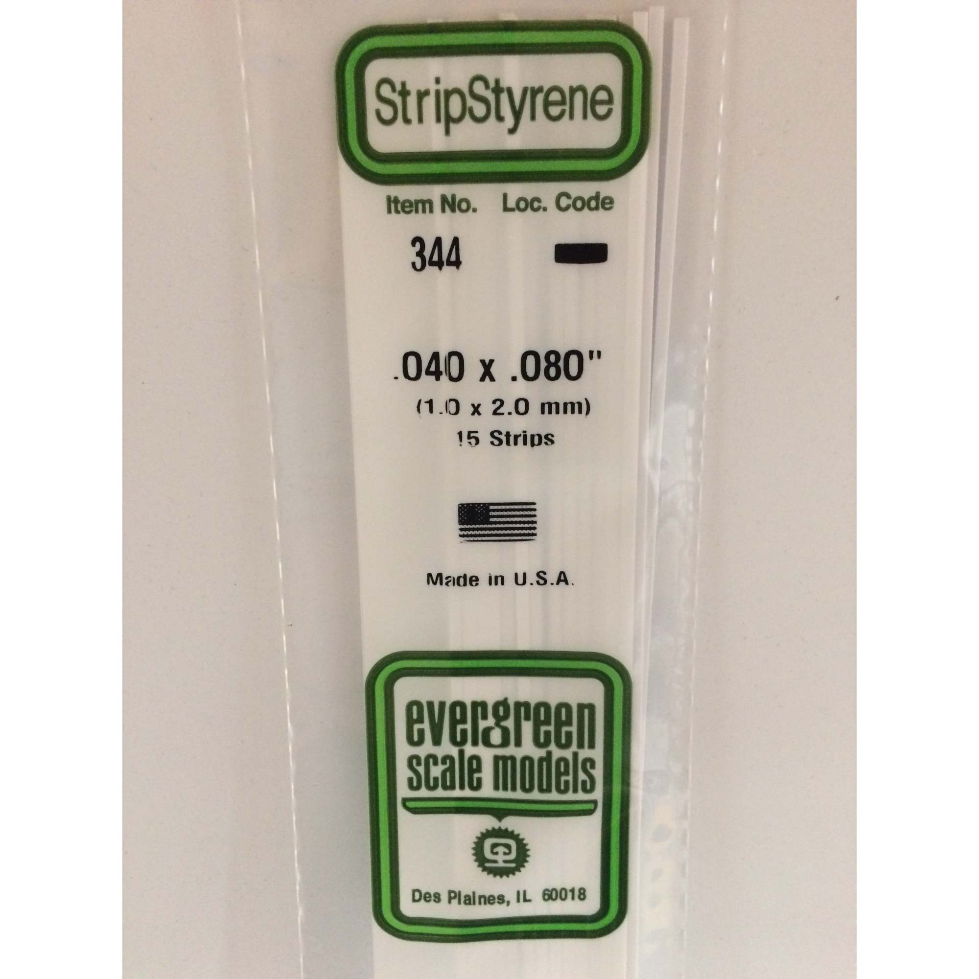 24in (~60cm) Strip .040x.080in (~1.0x2.0mm) (15 per pack)