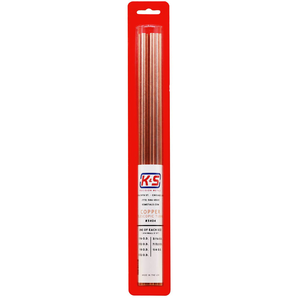 Copper Telescopic Tubing Assortment (12in long) (7 pcs)