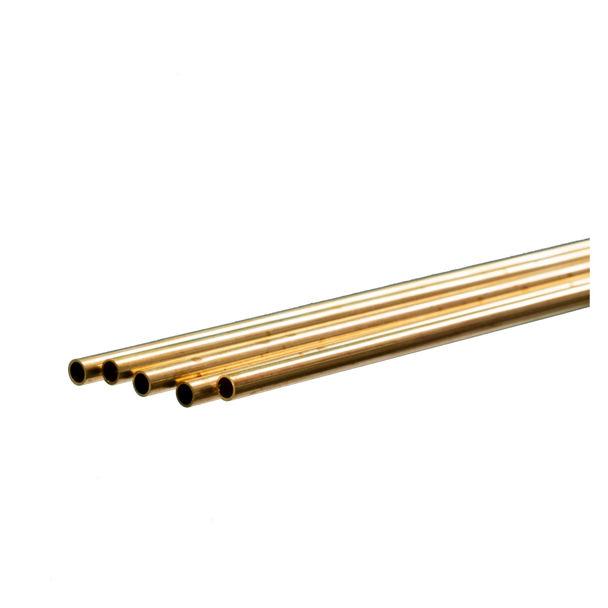 1mm Brass Round Tube, .225mm Wall (300mm long) (4 pcs)