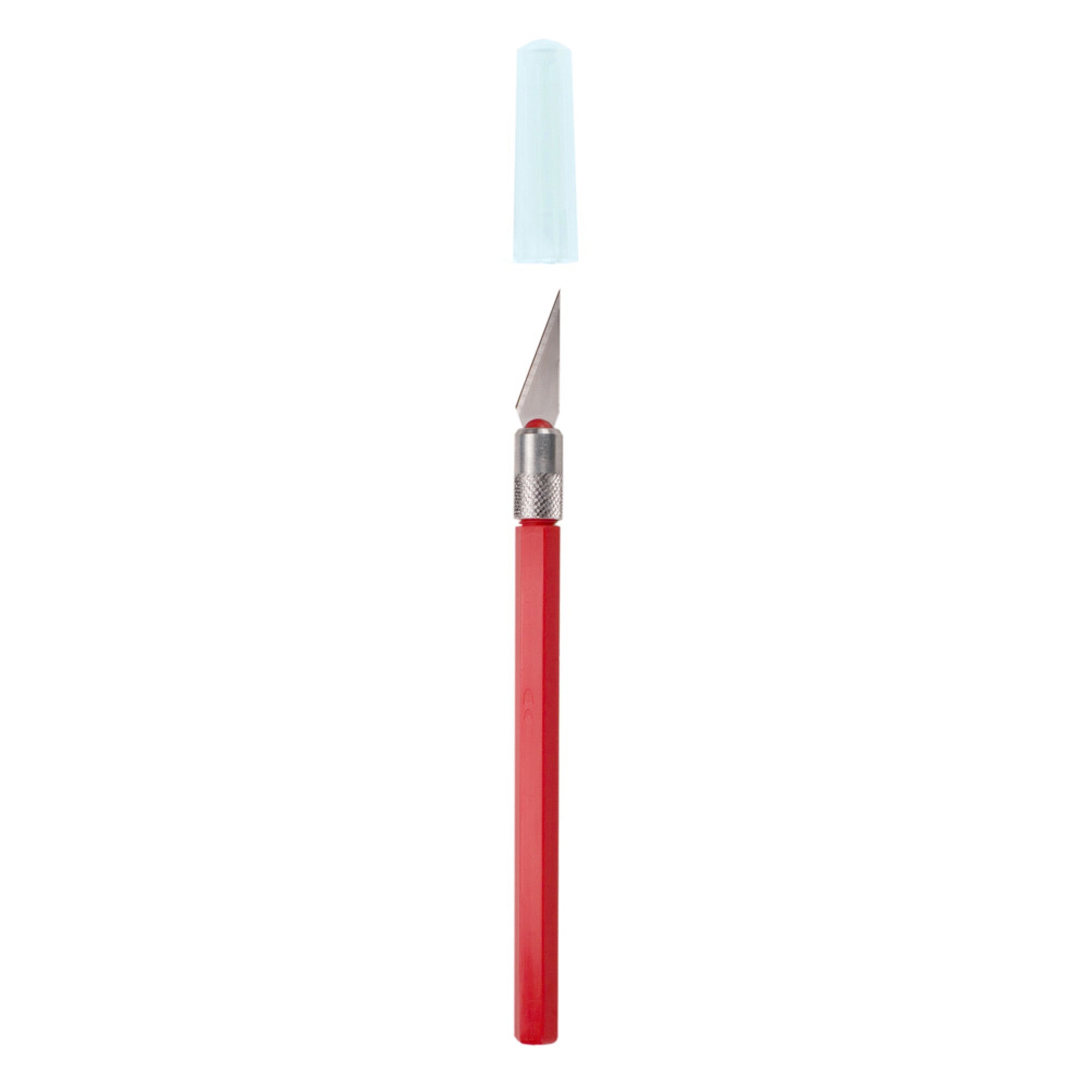 K30 Light Duty Rite-Cut Knife with Safety Cap, Red (Carded)