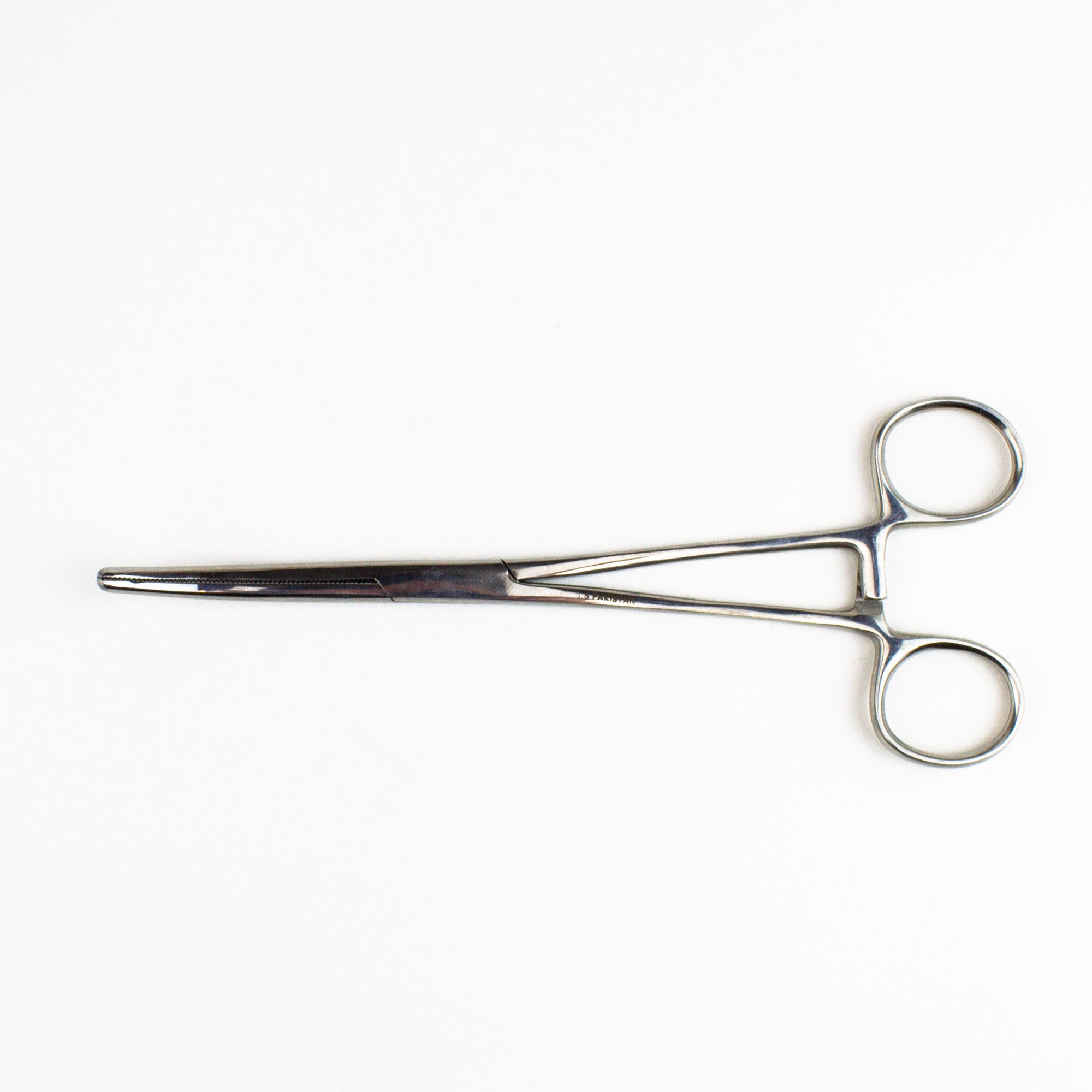 7.5in Curved Nose Stainless Steel Hemostats (Carded)