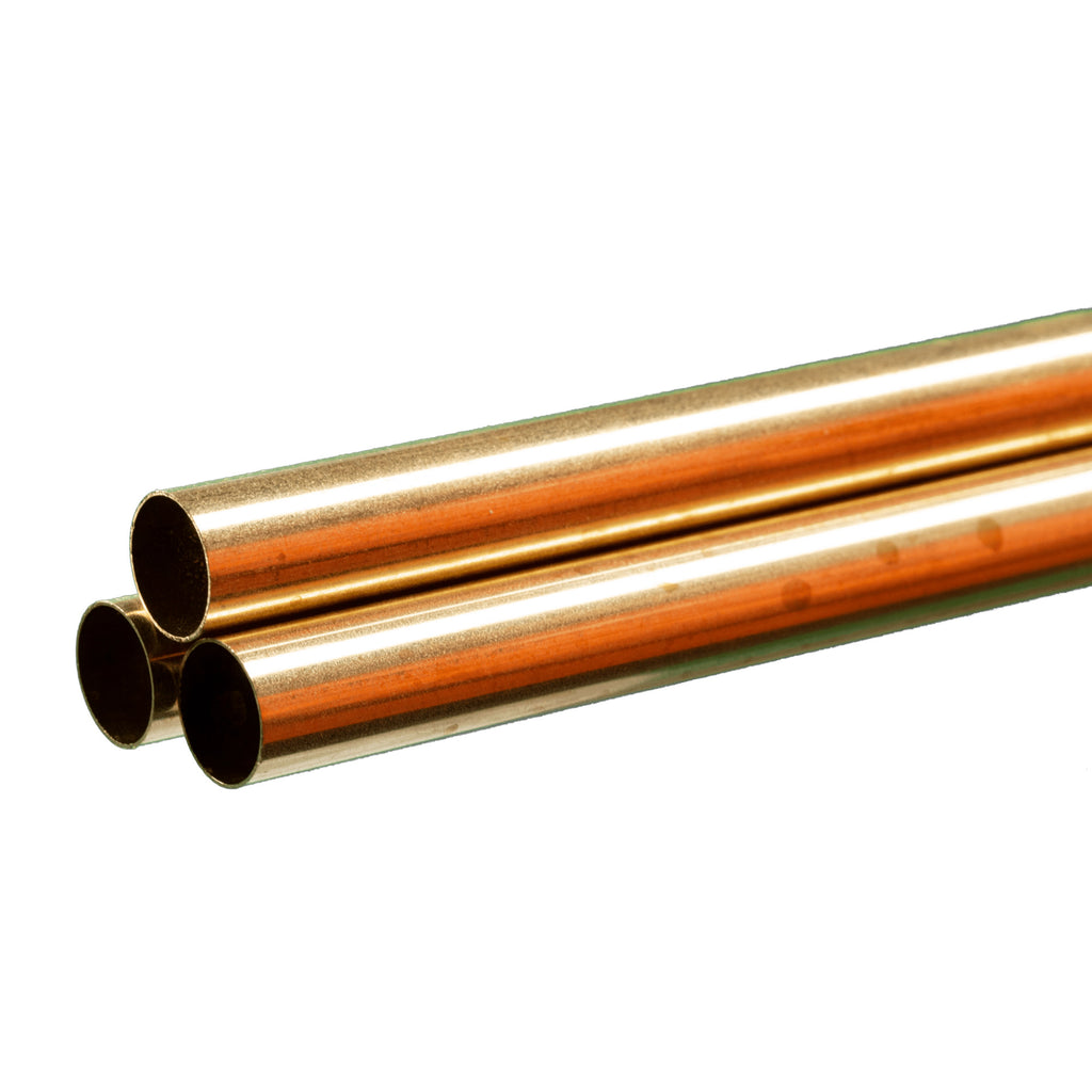 Brass Round Tube 1/16  12in - .014in Wall (3 pcs)