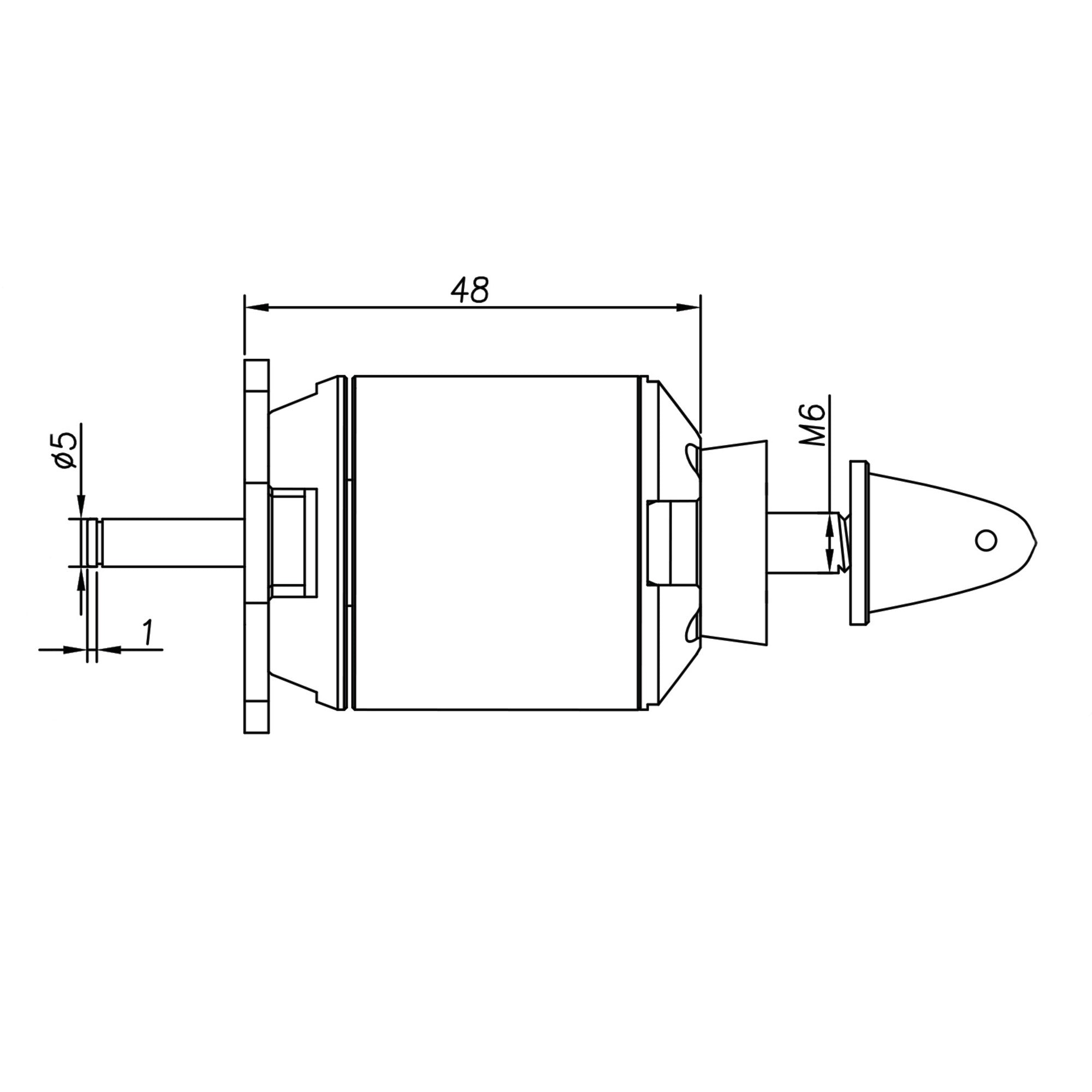 Brushless Motor 3548 790KV (2-4S)