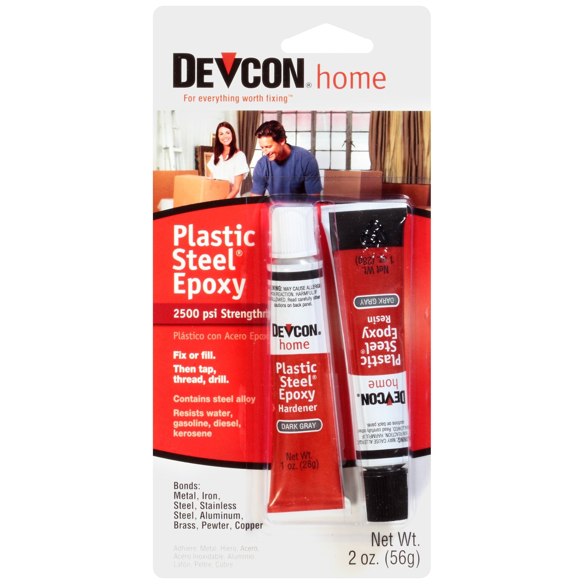 Plastic Steel Epoxy (2x 1oz Tubes)