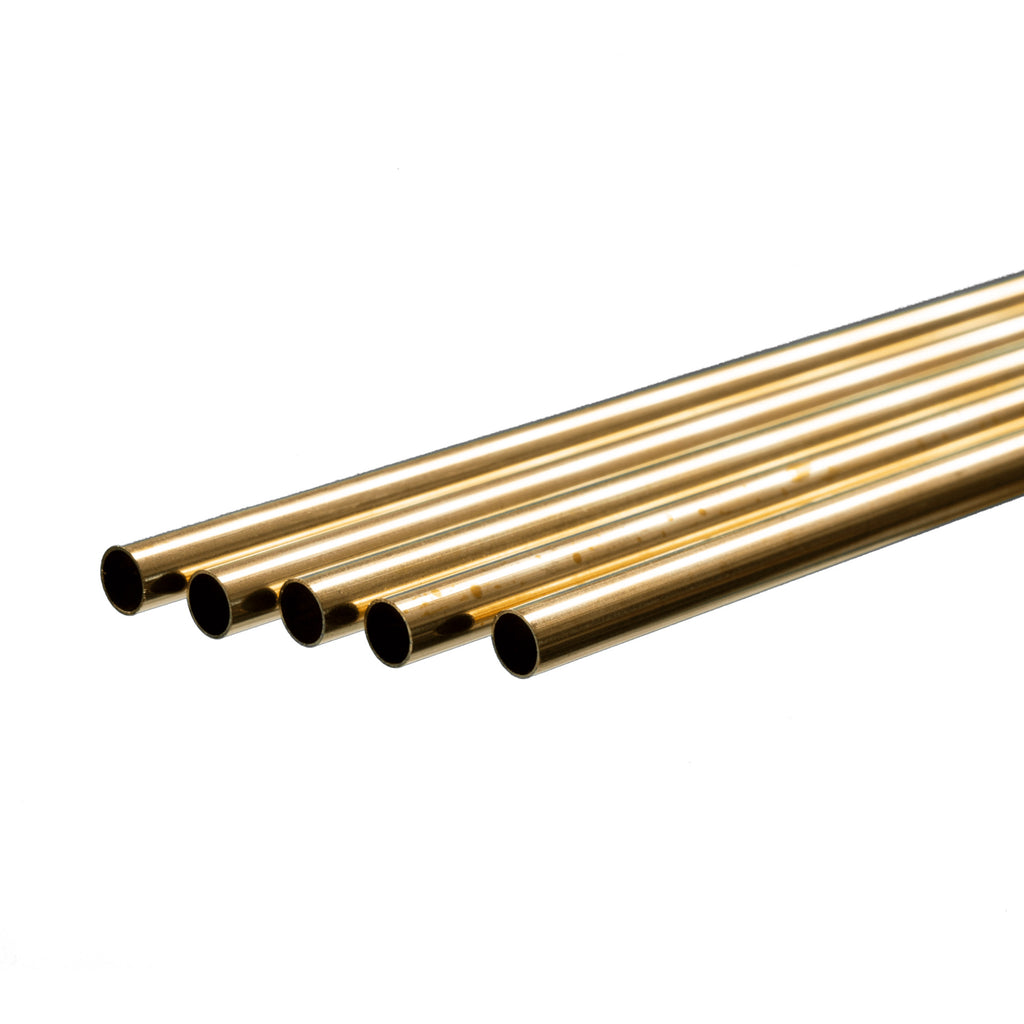 Brass Round Tube 1/16  12in - .014in Wall (3 pcs)