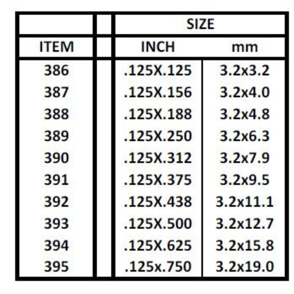 24in (~60cm) Strip .040x.080in (~1.0x2.0mm) (15 per pack)
