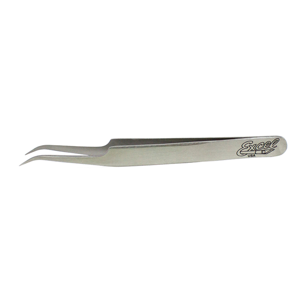 Slant Point Fine Point Tweezers, Red (Carded)