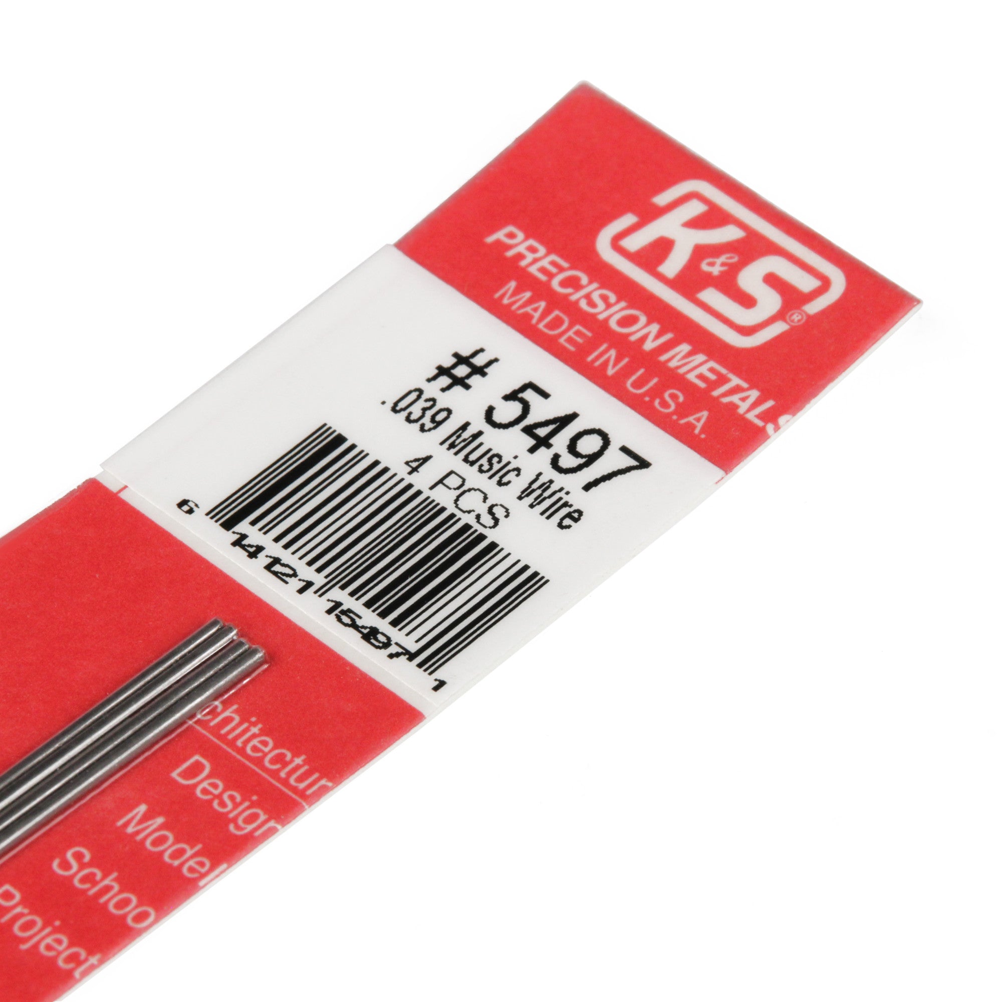 Music Wire .015  12in (4 pcs)