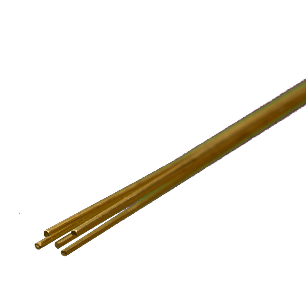Brass Round Rod .020in  12in (5 pcs)