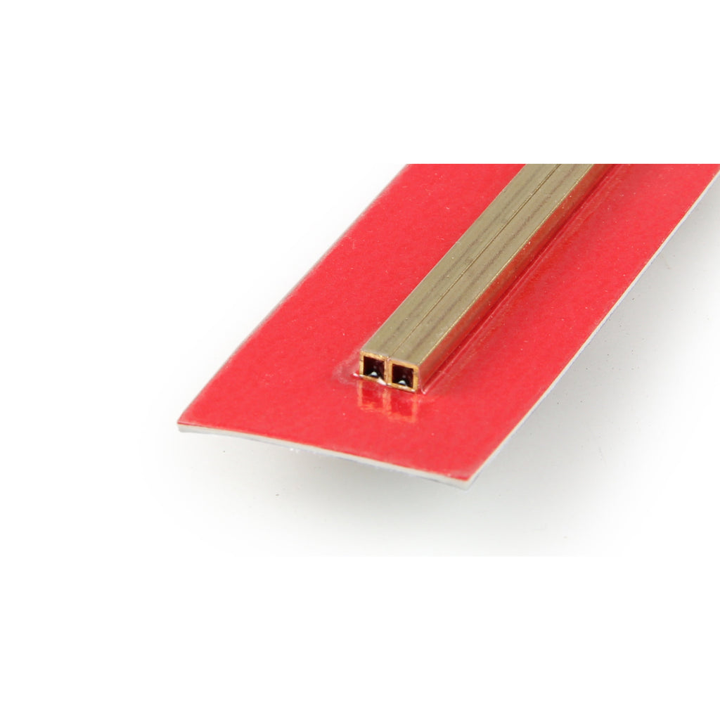 Brass Square Tube 2  300mm - .45mm Wall