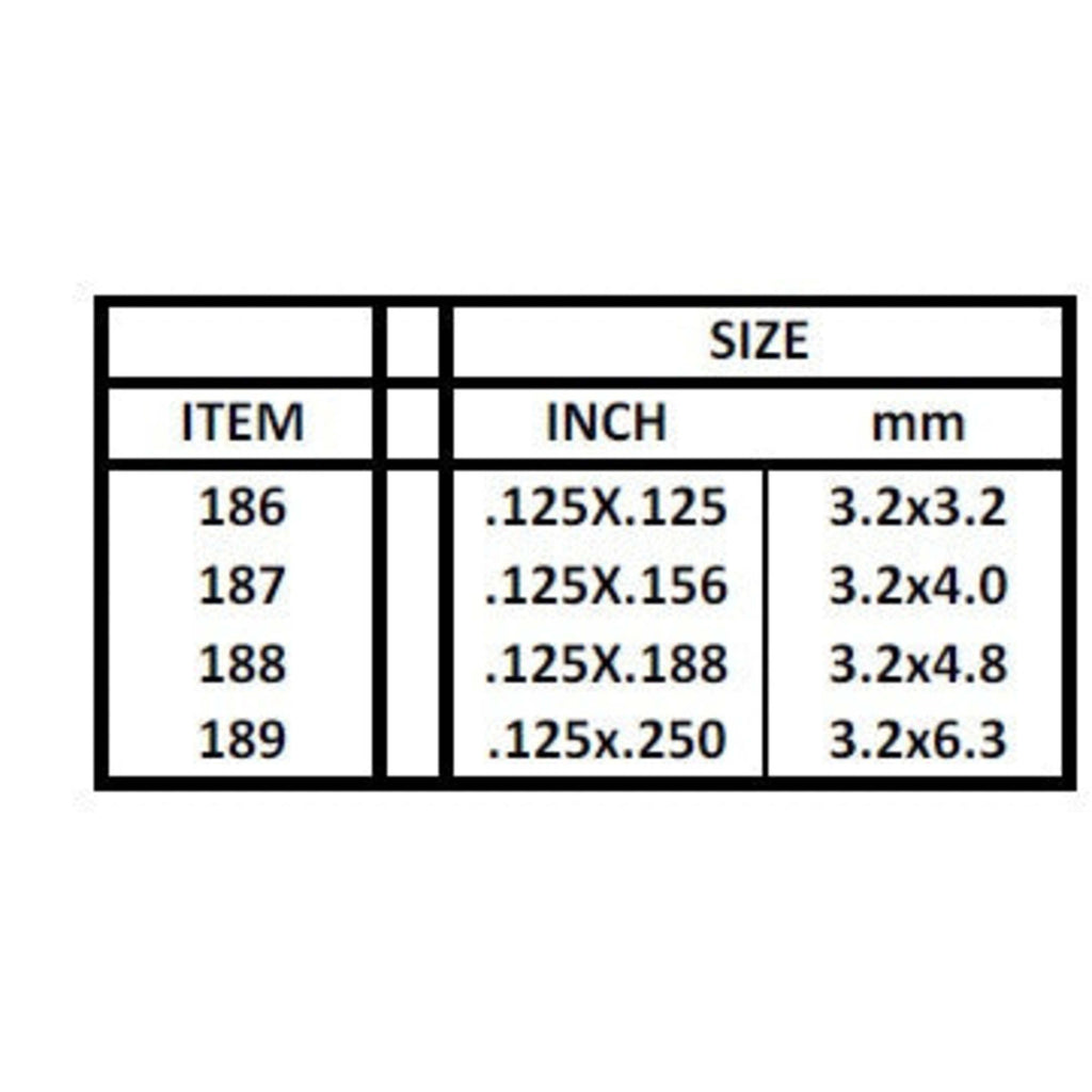 14in (~35cm) Strip .010x.020in (~0.25x0.5mm) (10 per pack)