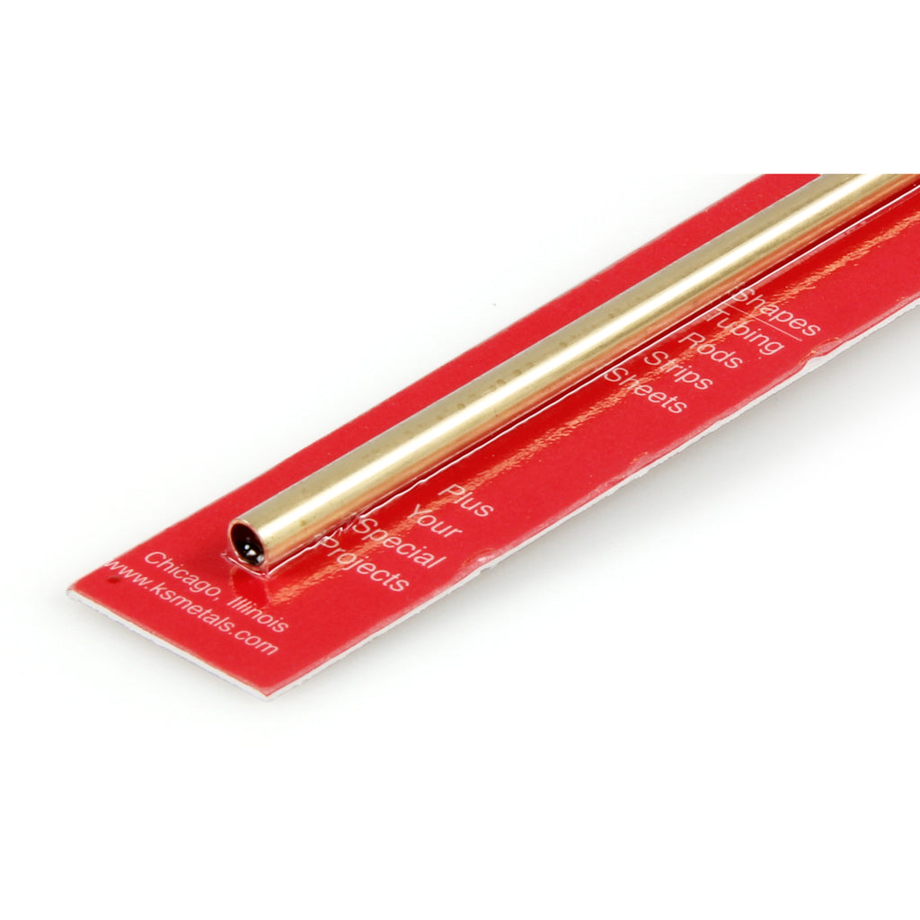 Brass Round Tube 1/16  12in - .014in Wall (3 pcs)