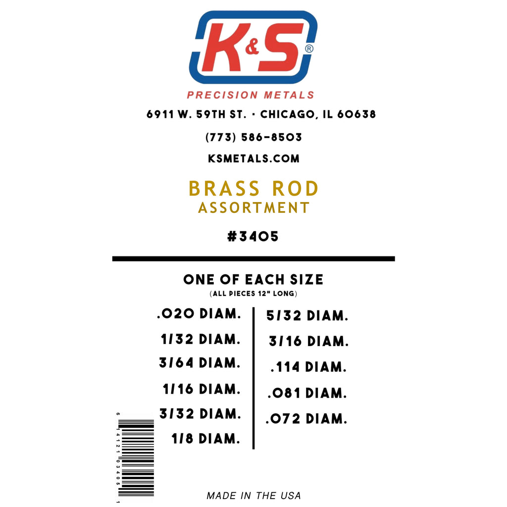 Brass Rod Assortment (11 pcs)