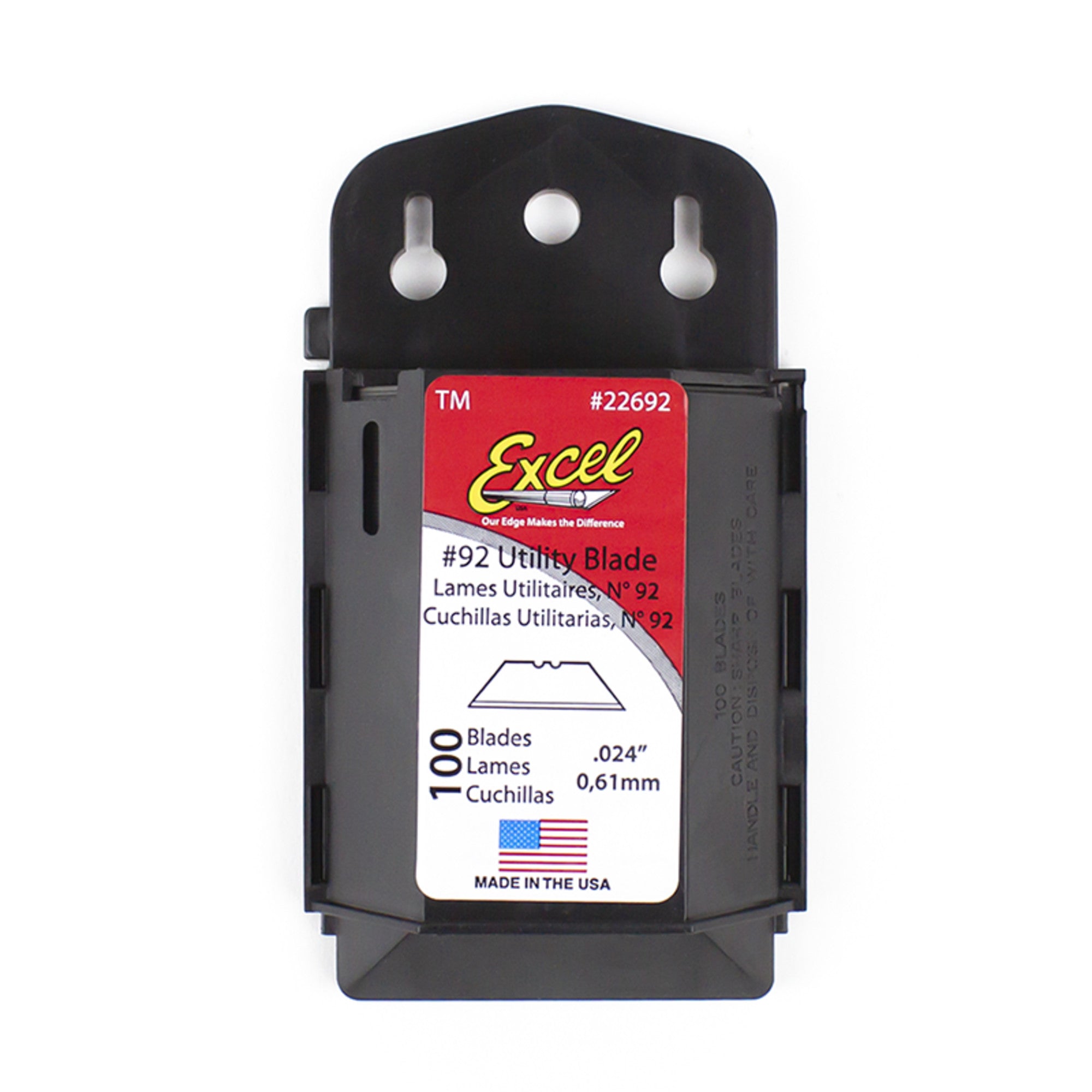 2 Notch Utility Blade, 0.024in (5 pcs) (Carded)