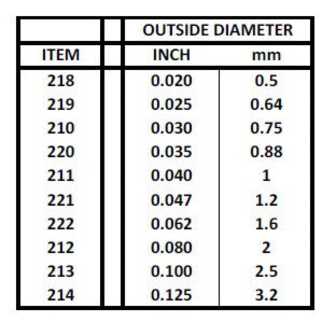 Rod & Tube Assortment 14in (~35cm)