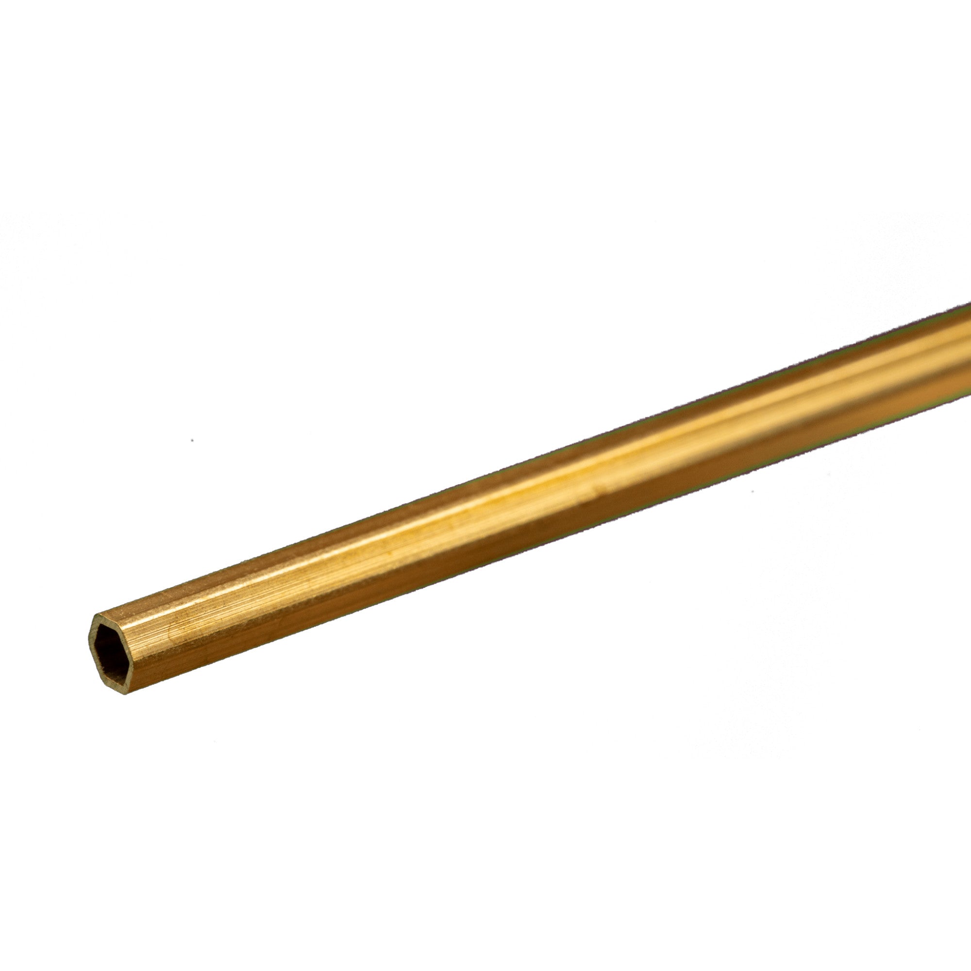 Brass Hexagonal Tube, 3/32  12in - .014in Wall