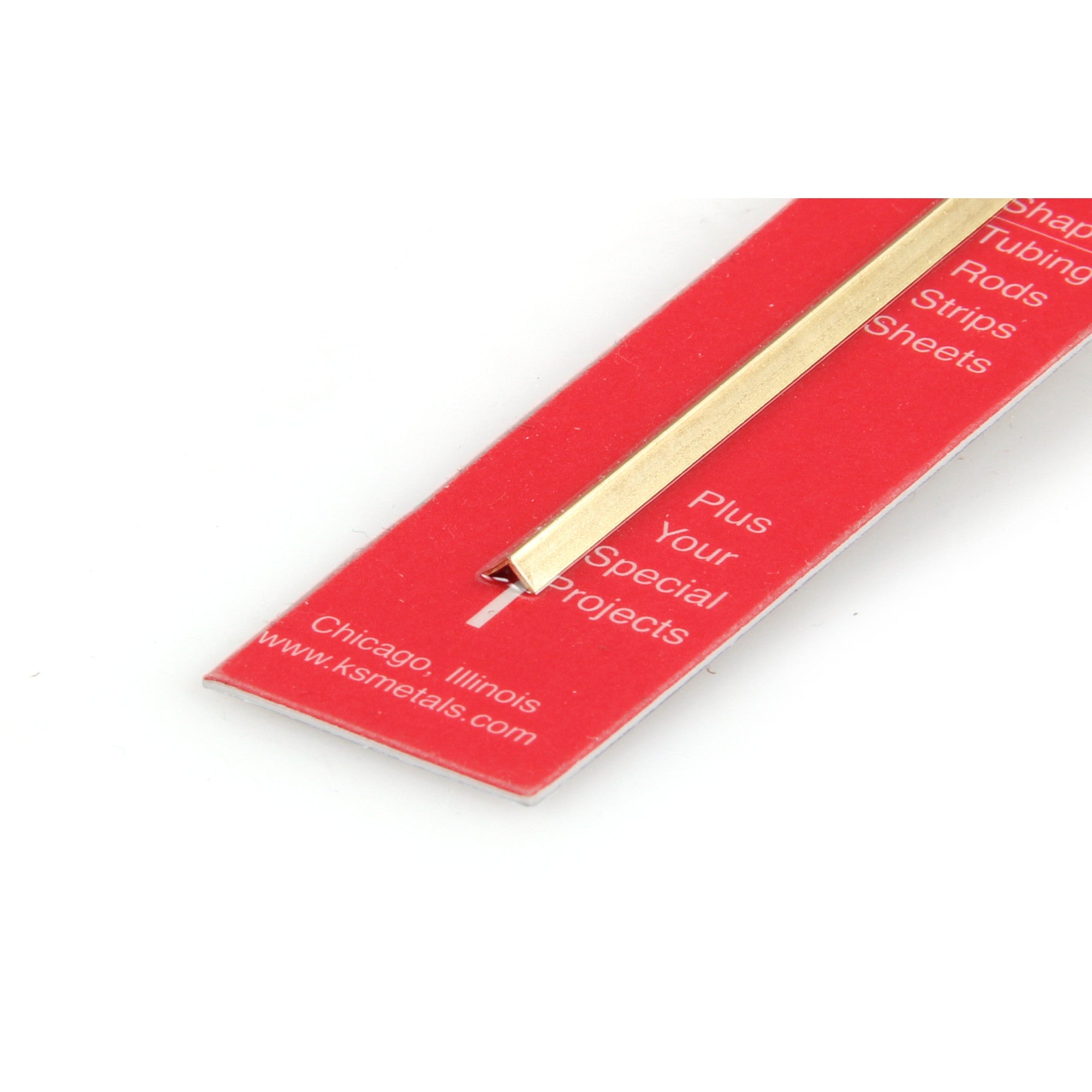 1/4in Brass Angle, .014in Wall (300mm long)