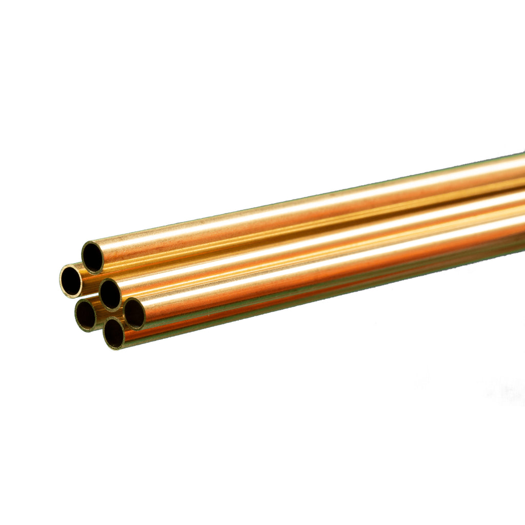 Brass Round Tube 1/16  12in - .014in Wall (3 pcs)