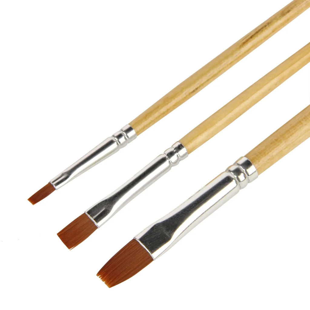 Flat Brush Set (3 pcs)
