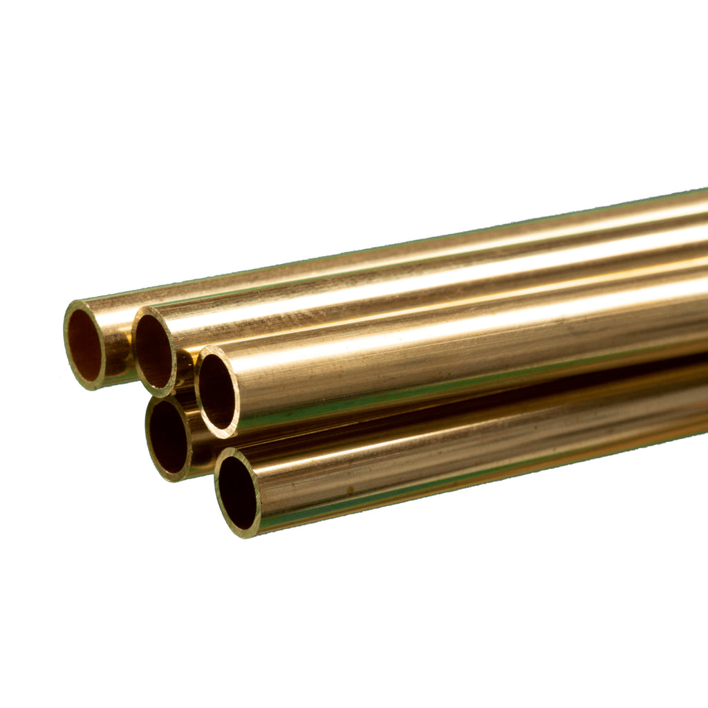 Brass Round Tube 1/16  12in - .014in Wall (3 pcs)